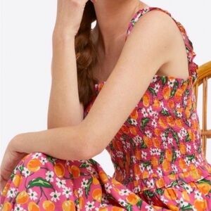 DRAPER JAMES Kimberly Smocked Midi Dress